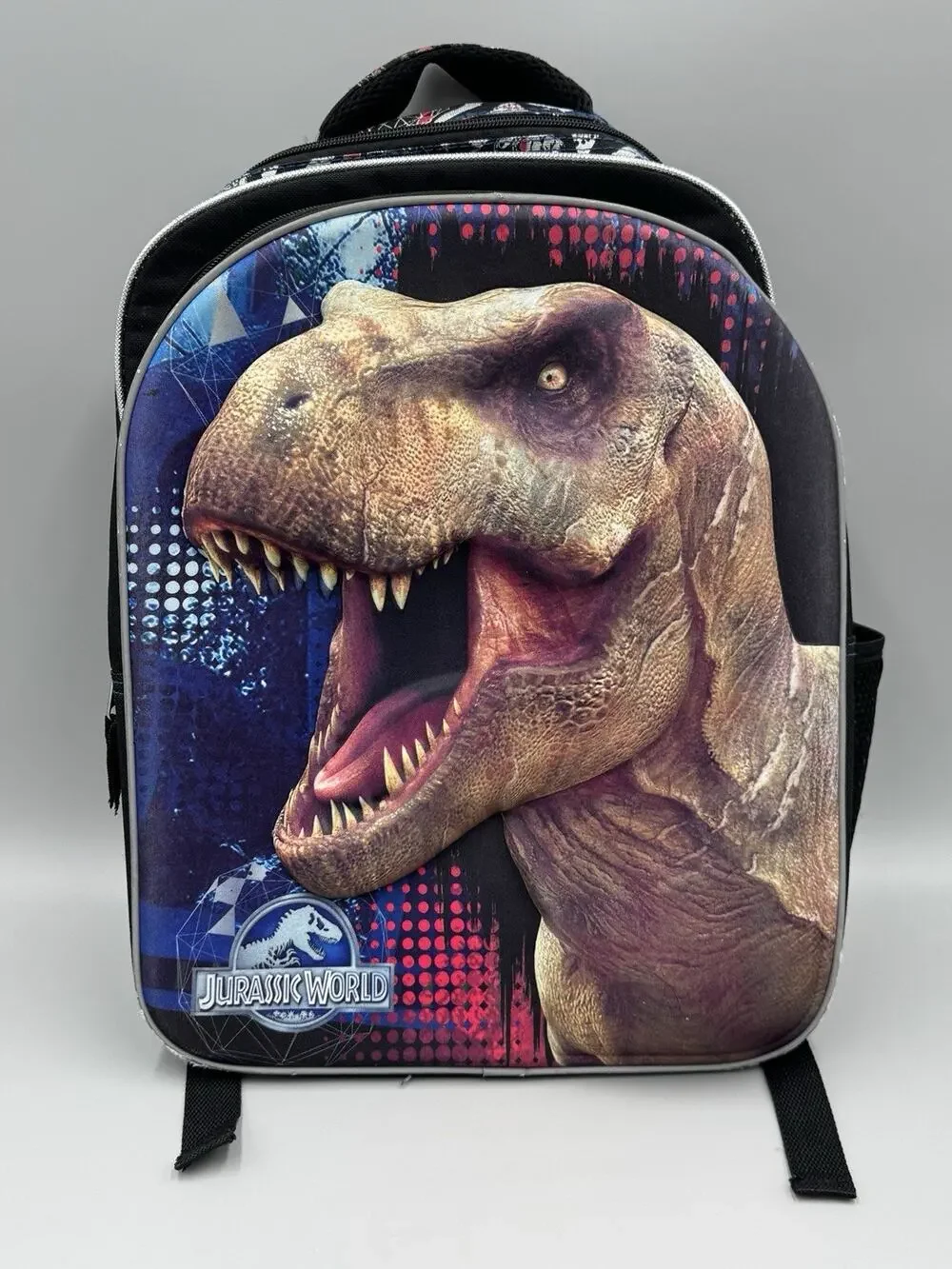 Jurassic World 3D Backpack T-Rex Tyrannosaurus Rex Dinosaur School Book Bag